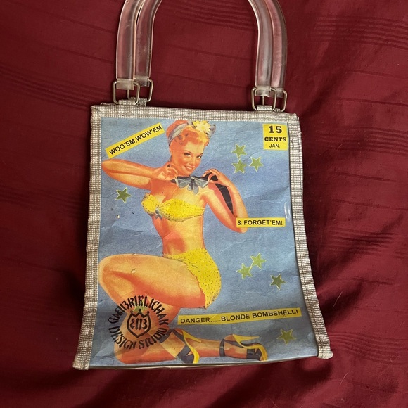 Pinup girl clear clutch purse - Picture 2 of 4